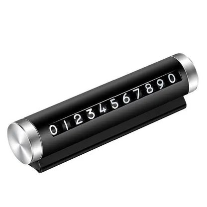 Roller Temporary Parking Card with Aluminum Shell & Rotating Digits
