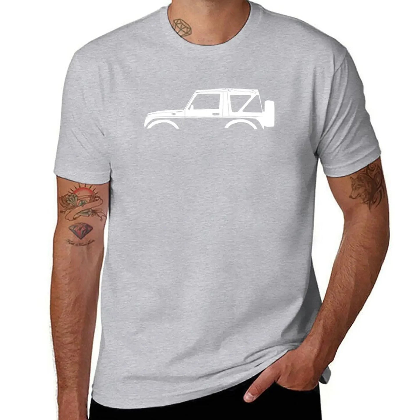 Car Silhouette Graphic T-Shirt – Oversized Cotton Tee