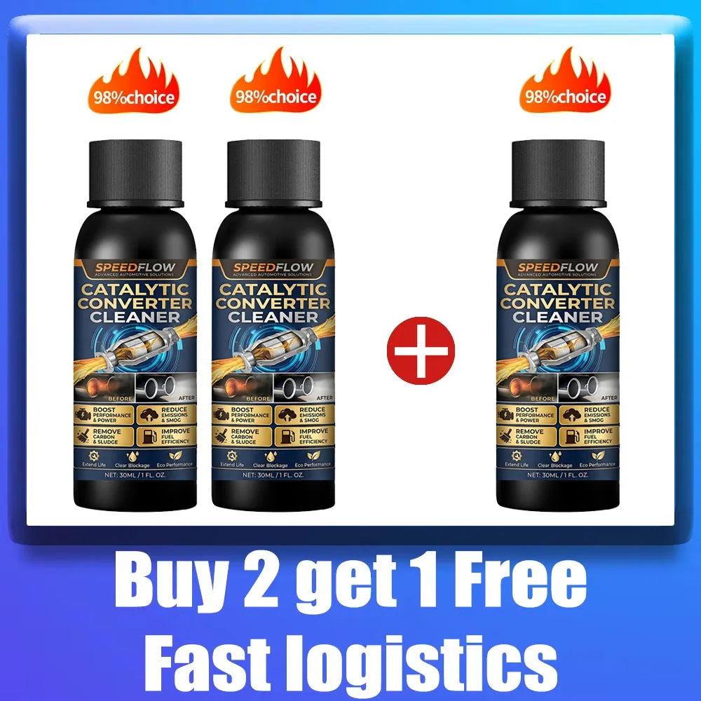 Catalytic Converter Cleaner – Carbon & Sludge Removal, Engine Boost (Buy 2 Get 1 Free)