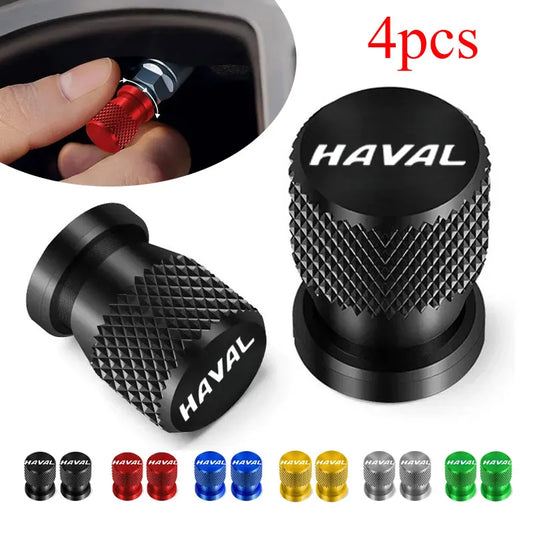 CNC Aluminum Tire Valve Stem Caps – Set of 4 | 7 Colors