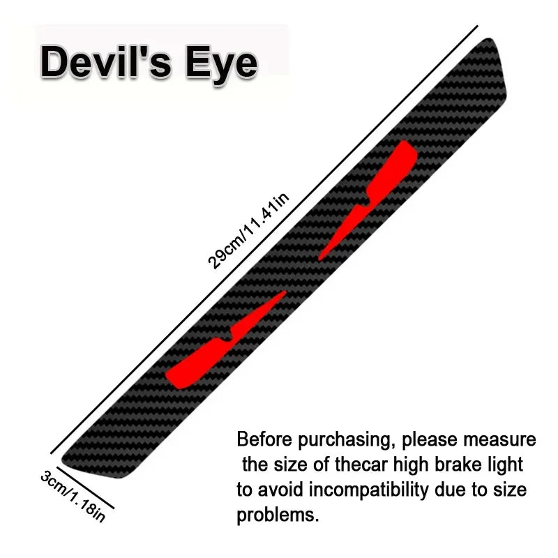 Monster Eyes Car Brake Light Sticker – Devil Eyes Tail Light Decal