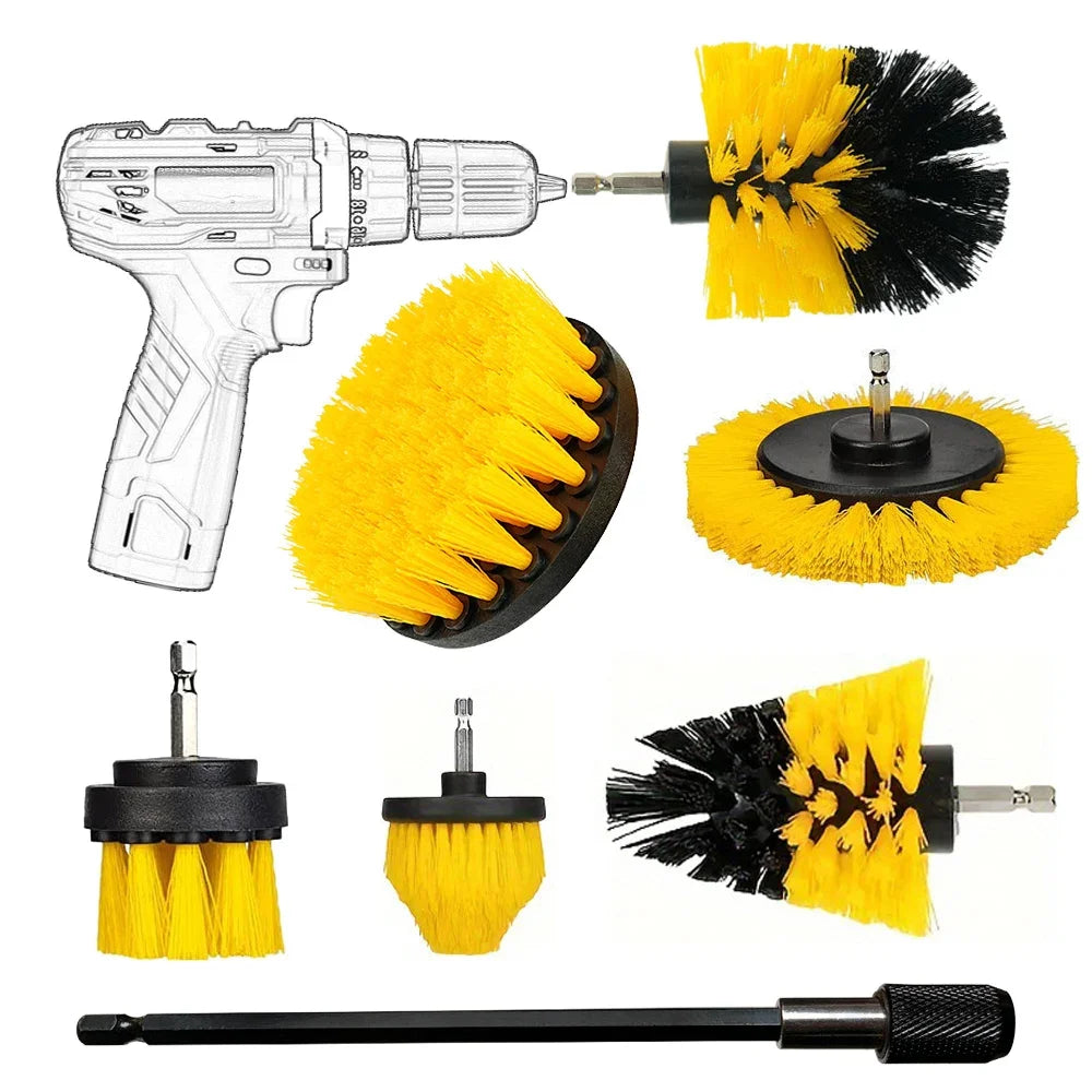 Cleaning Brush Set for Electric Drill