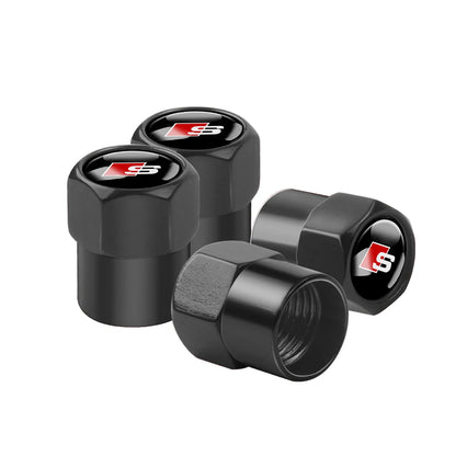4Pcs Metal Valve Cap Sline Style