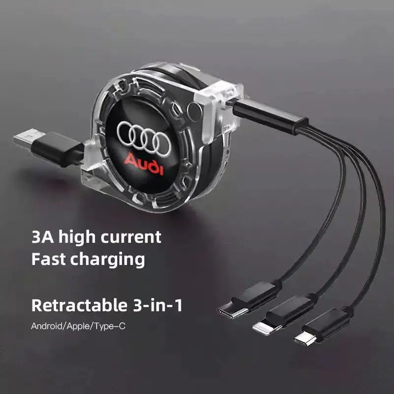 3-in-1 Retractable Fast Charging Cable
