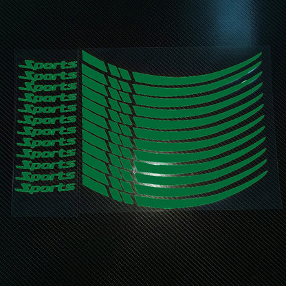 Motorcycle Wheel Rim Stripe Sticker – Reflective Decal Tape for 18-21 Inch Wheels