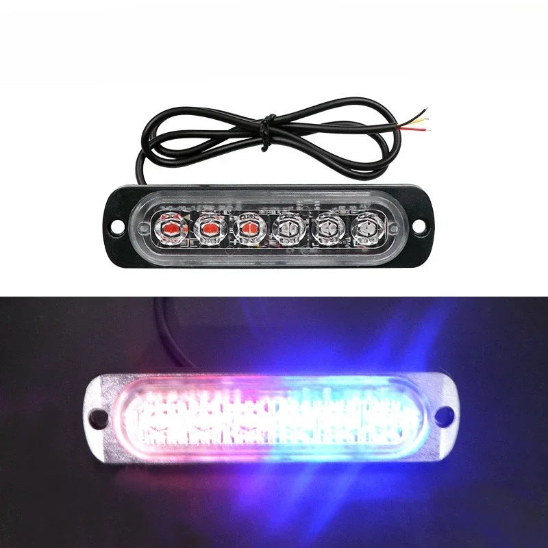 2-Piece LED Strobe Warning Light Kit 12V/24V