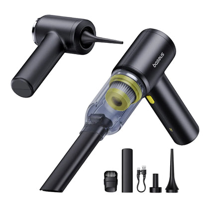 4-in-1 Cordless Car Vacuum Cleaner – 5000Pa Wireless Blower, Inflator & Compactor
