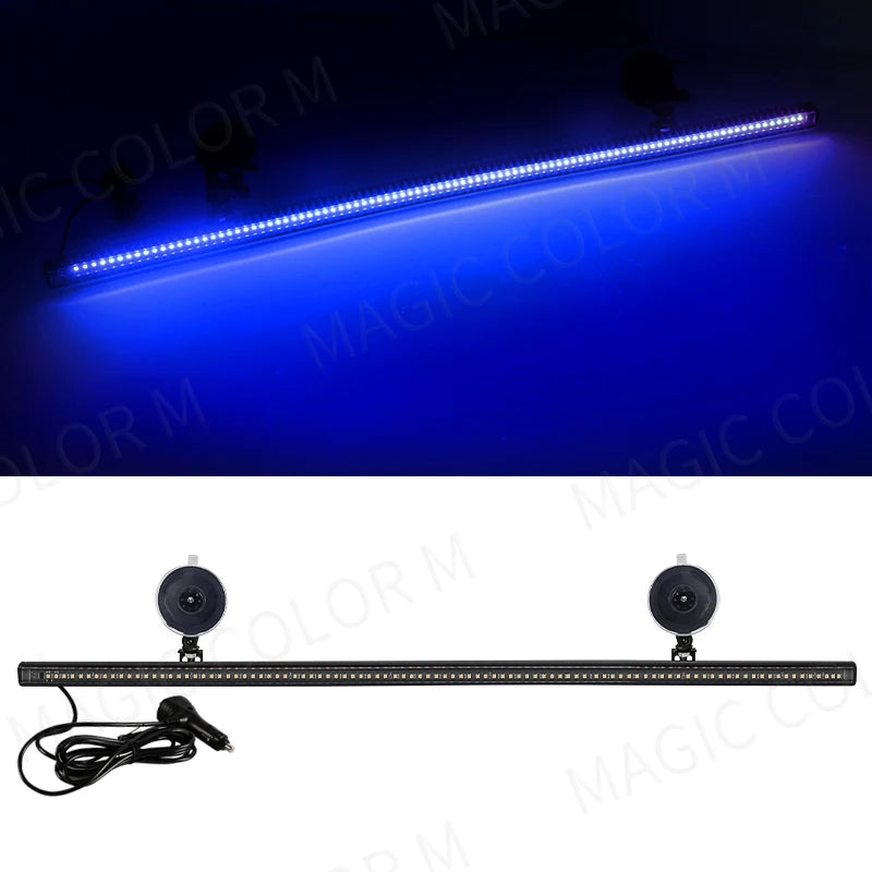 96 LED Strobe Warning Light Bar – 84cm | 15 Flash Modes | 12V