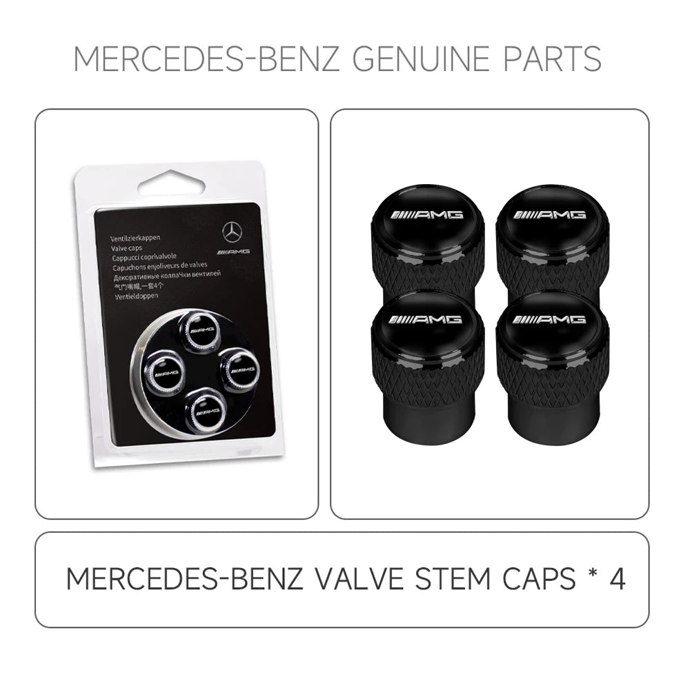 Premium Tire Valve Stem Caps – Decorative Design | Set of 4 | 6 Styles