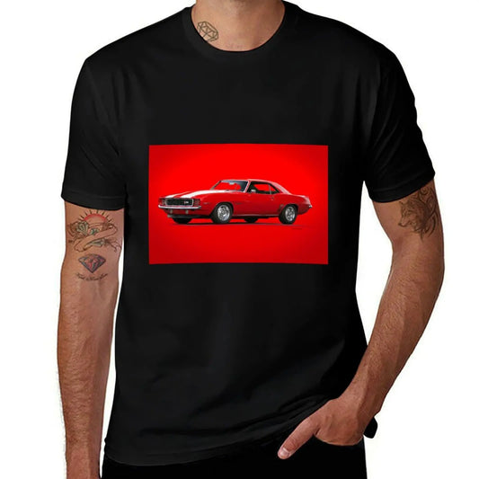 Classic Muscle Car Graphic T-Shirt | Novelty Print Cotton Tee
