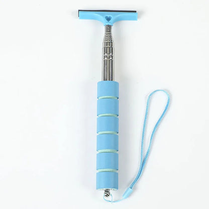Car Rearview Mirror Wiper – Telescopic Glass & Mist Cleaner Scraper (21–98cm)