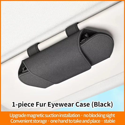 Magnetic Car Glasses Case | Sun Visor Holder