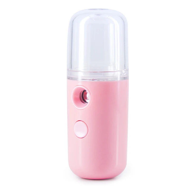 Mini USB Cool Mist Humidifier – Portable 30ml Rechargeable Face Sprayer for Car, Home & Office