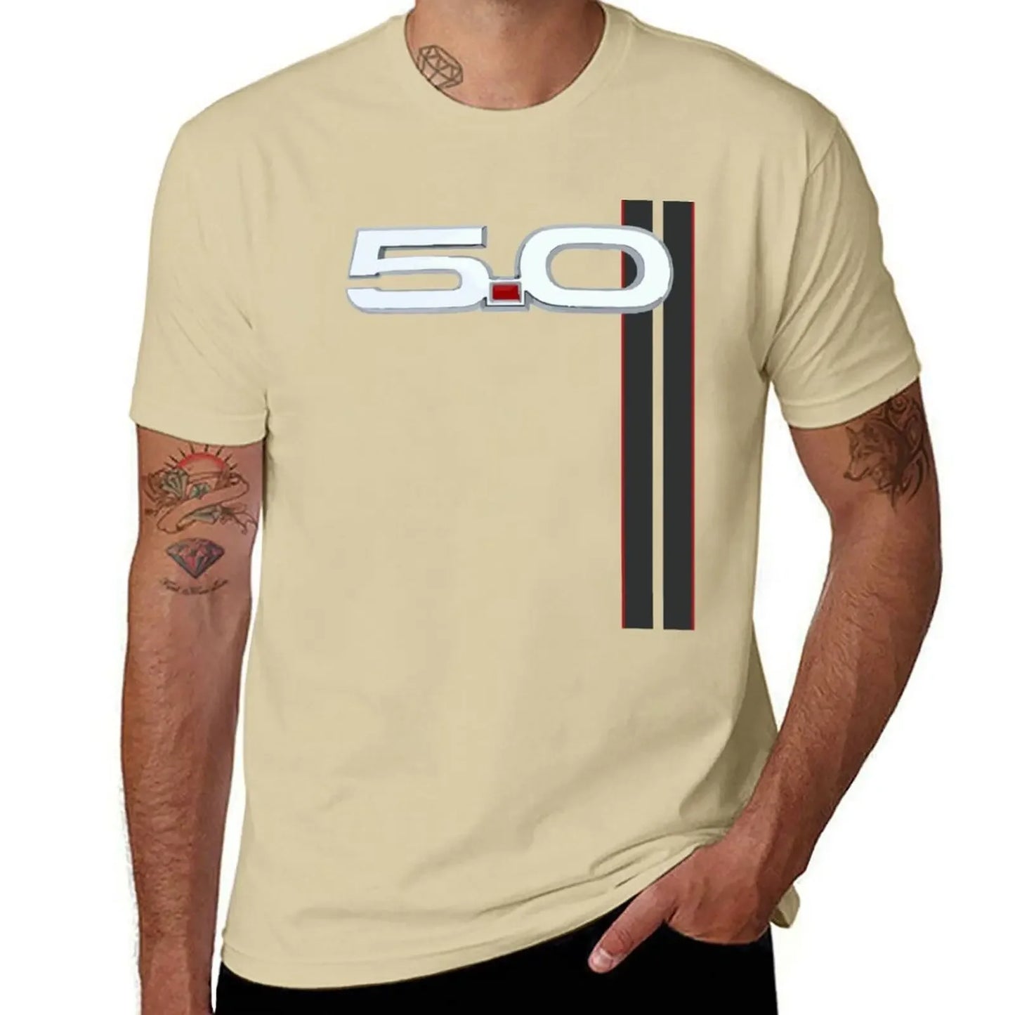 Racing Stripes Graphic T-Shirt | V8 GT Muscle Car Tee