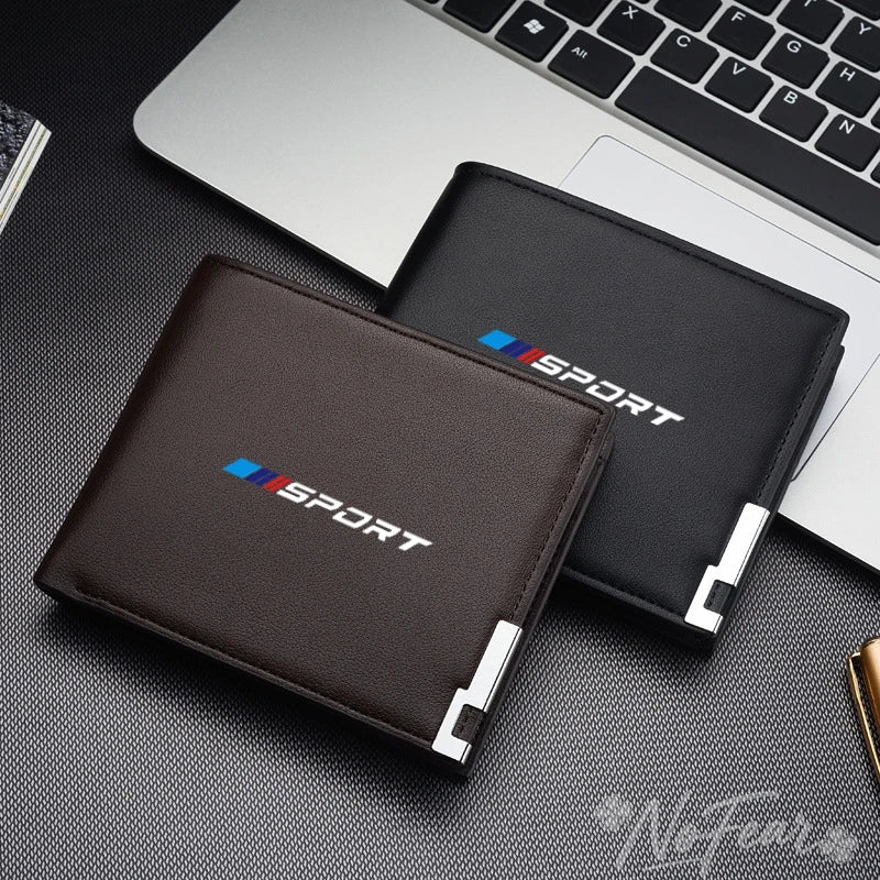 Sport Car Wallet Men Leather