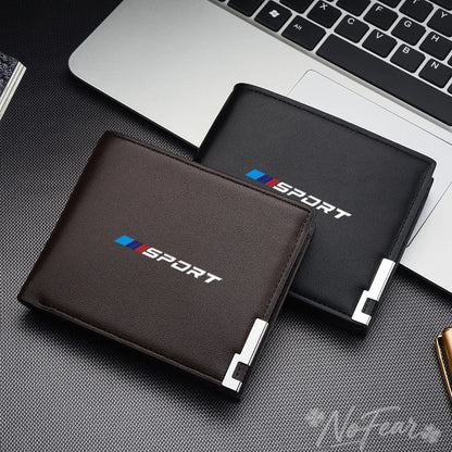 Sport Car Wallet Men Leather
