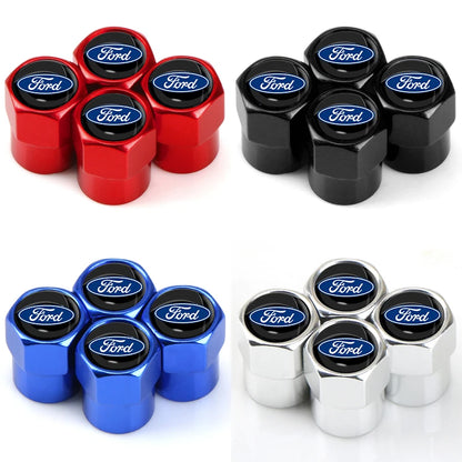 Metal Tire Valve Stem Caps – Set of 4 | Water Resistant | 8 Colors