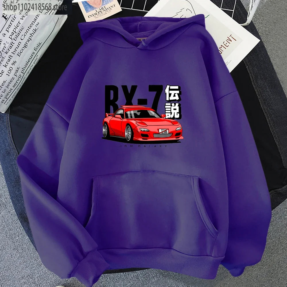 Car Culture Graphic Hoodie – Unisex Fleece Pullover