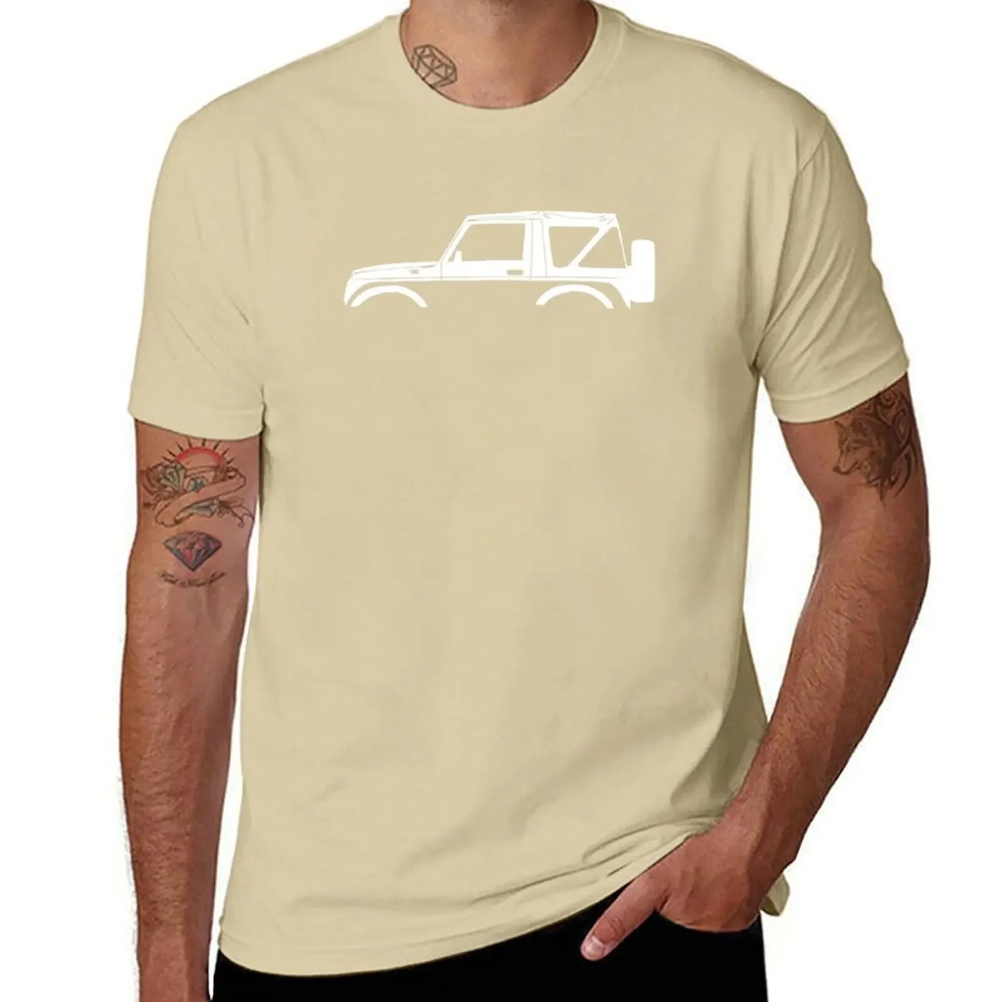 Car Silhouette Graphic T-Shirt – Oversized Cotton Tee