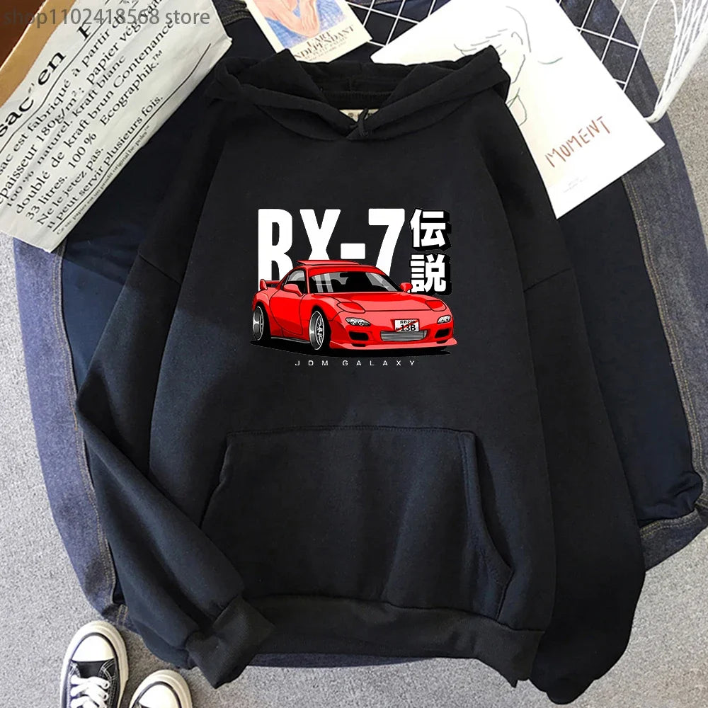 Car Culture Graphic Hoodie – Unisex Fleece Pullover