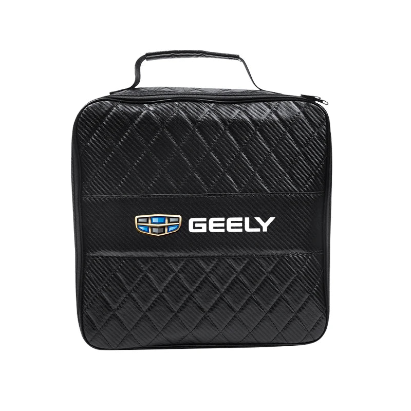 Leather Car Organizer Bag – EV Charging Cable & Accessories Storage