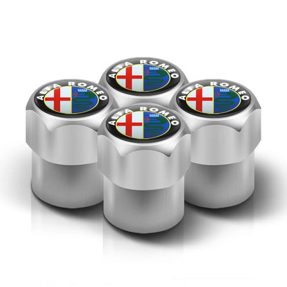 3D Aluminum Tire Valve Caps – Car Wheel Accessories (Set of 4)