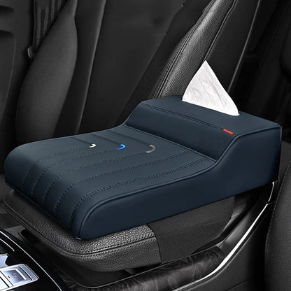 Car Armrest Box Pad – Memory Foam & Leather, Thickened, 8 Colors