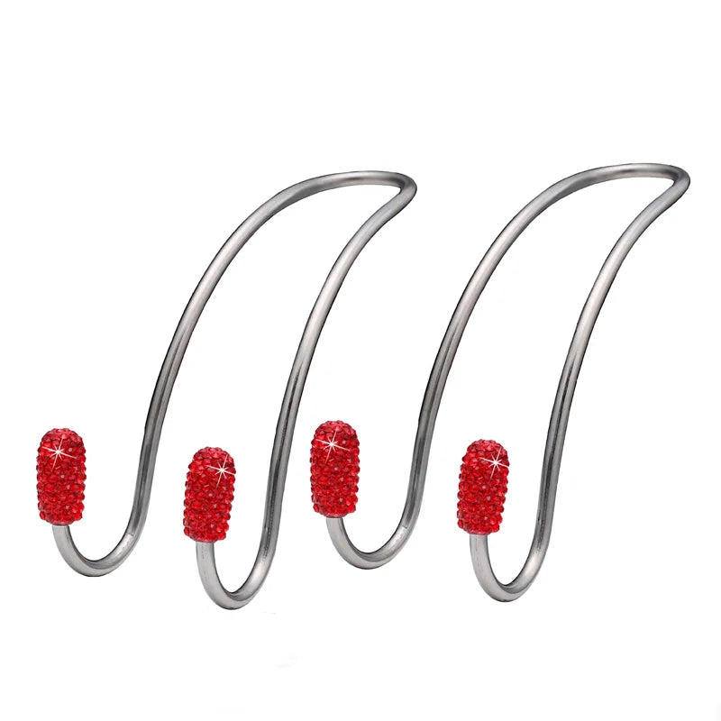 Rhinestone Car Headrest Hook | Bling Bag Hanger for Car Seat