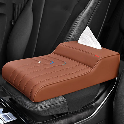 Car Armrest Box Pad – Memory Foam & Leather, Thickened, 8 Colors