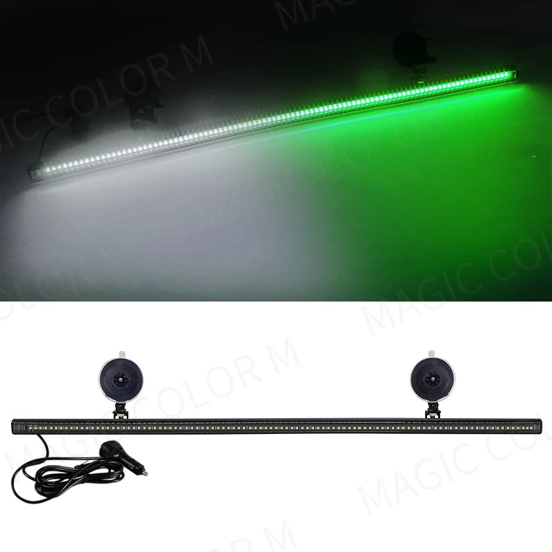 96 LED Strobe Warning Light Bar – 84cm | 15 Flash Modes | 12V