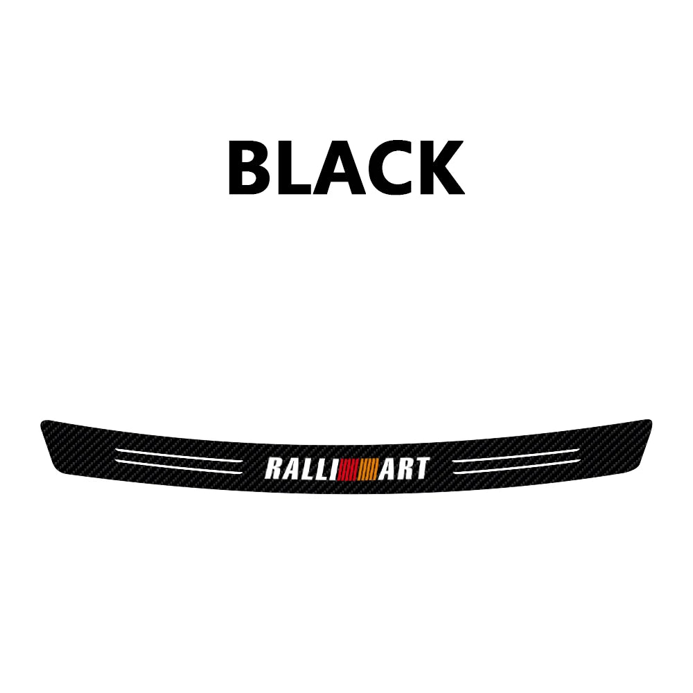 Carbon Fiber Rear Bumper Trunk Protective Sticker – 12 Colors