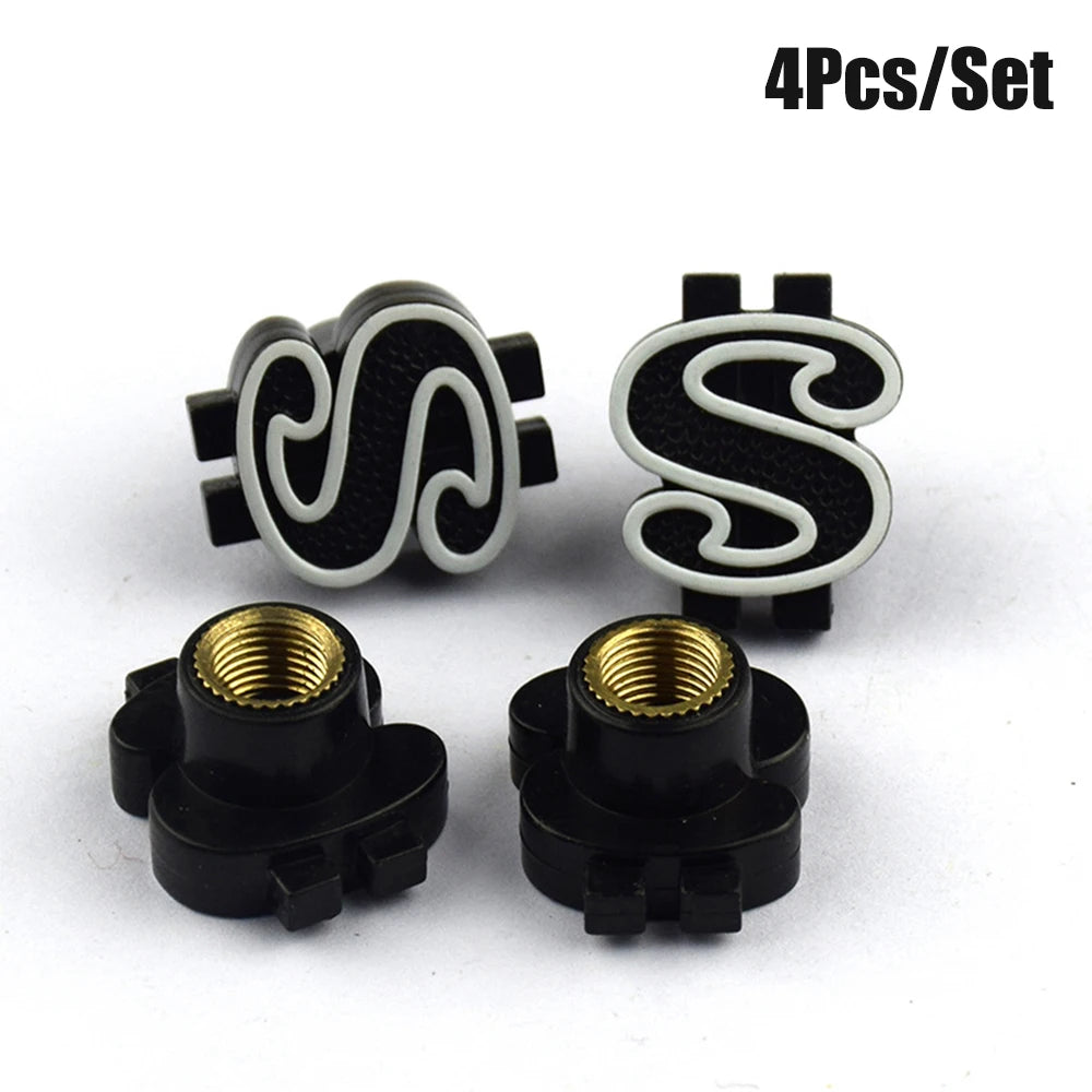 4PCS Themed Tire Valve Caps