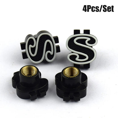 4PCS Themed Tire Valve Caps