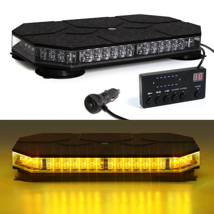 Roof Top LED Strobe Light Bar - Magnetic Mount Warning Light