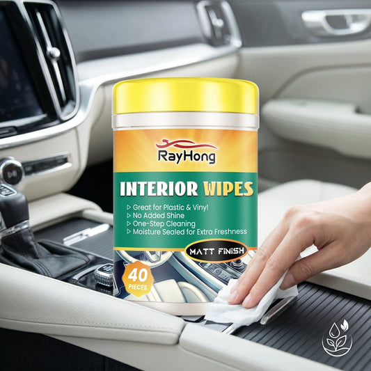 Car Interior Cleaning Wipes – Matt Finish, Oil & Stain Remover
