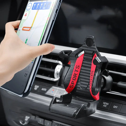 Racing Seat Design Car Phone Holder – Air Vent Mount, 360°, ABS