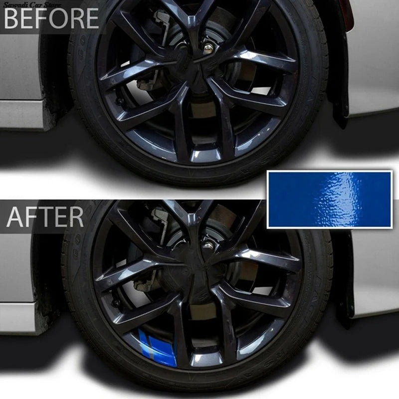 Reflective Car Wheel Hub Decal Stickers – 6 Pcs Rim Decals