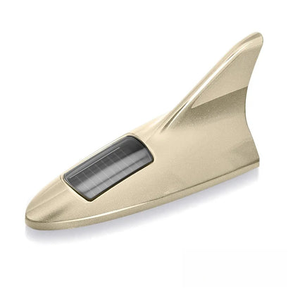 Car Solar LED Anti Collision Light Shark Fin Antenna