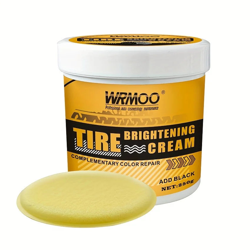 Tire Wax – Blackening Polish & Brightener Cream with Sponge