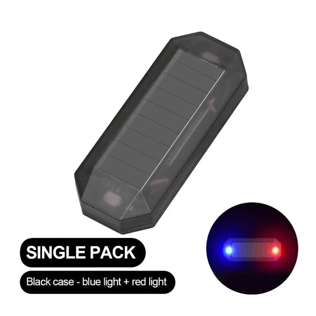 Solar Car Warning Light - LED Night Security Beacon