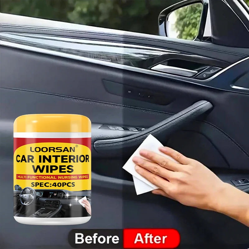 Car Interior Wipes – 40pcs