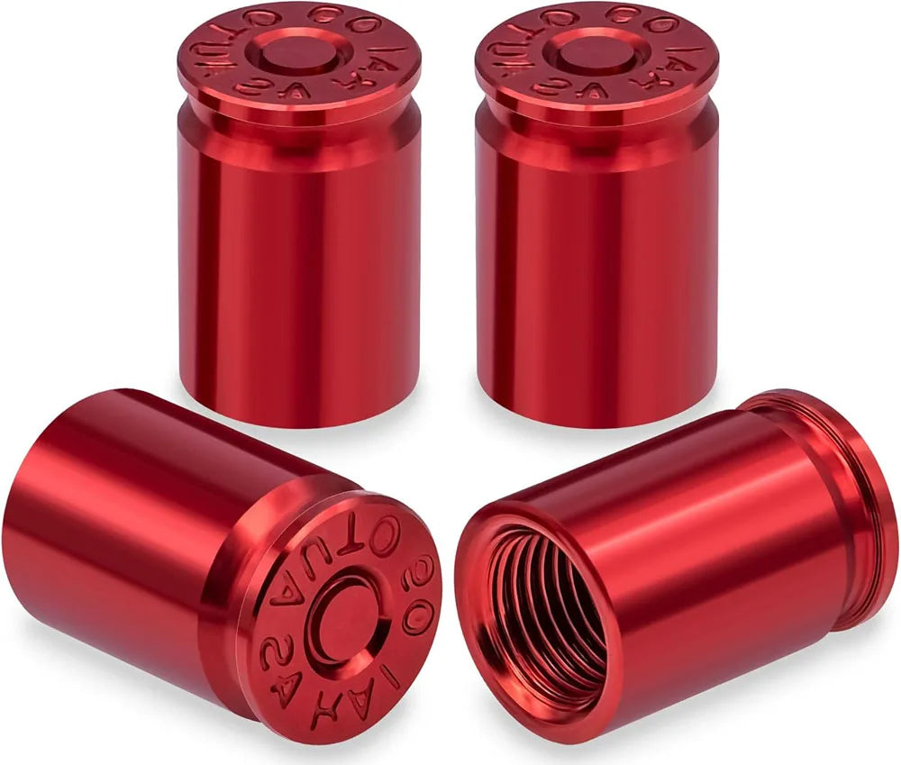 4PCS Aluminum Alloy Car Tire Valve Stem Caps