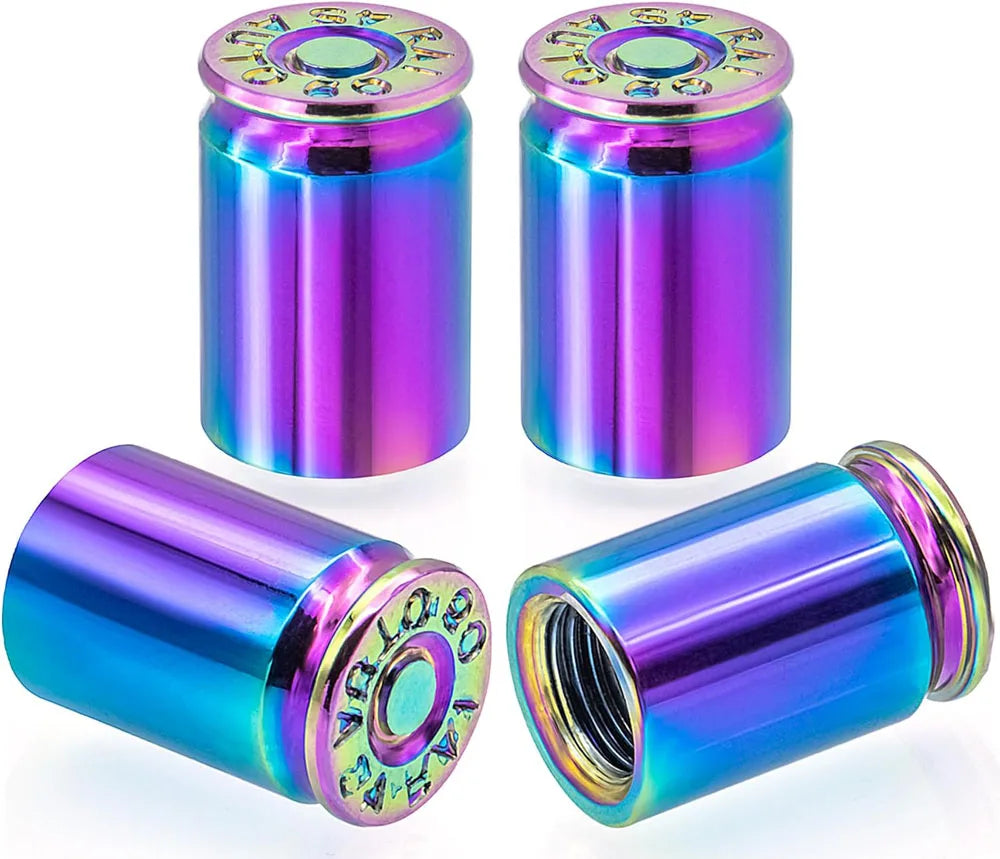 4PCS Aluminum Alloy Car Tire Valve Stem Caps