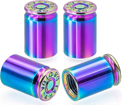 4PCS Aluminum Alloy Car Tire Valve Stem Caps