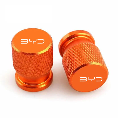 Chrome Aluminum Tire Valve Stem Caps – Set of 4 | 6 Colors