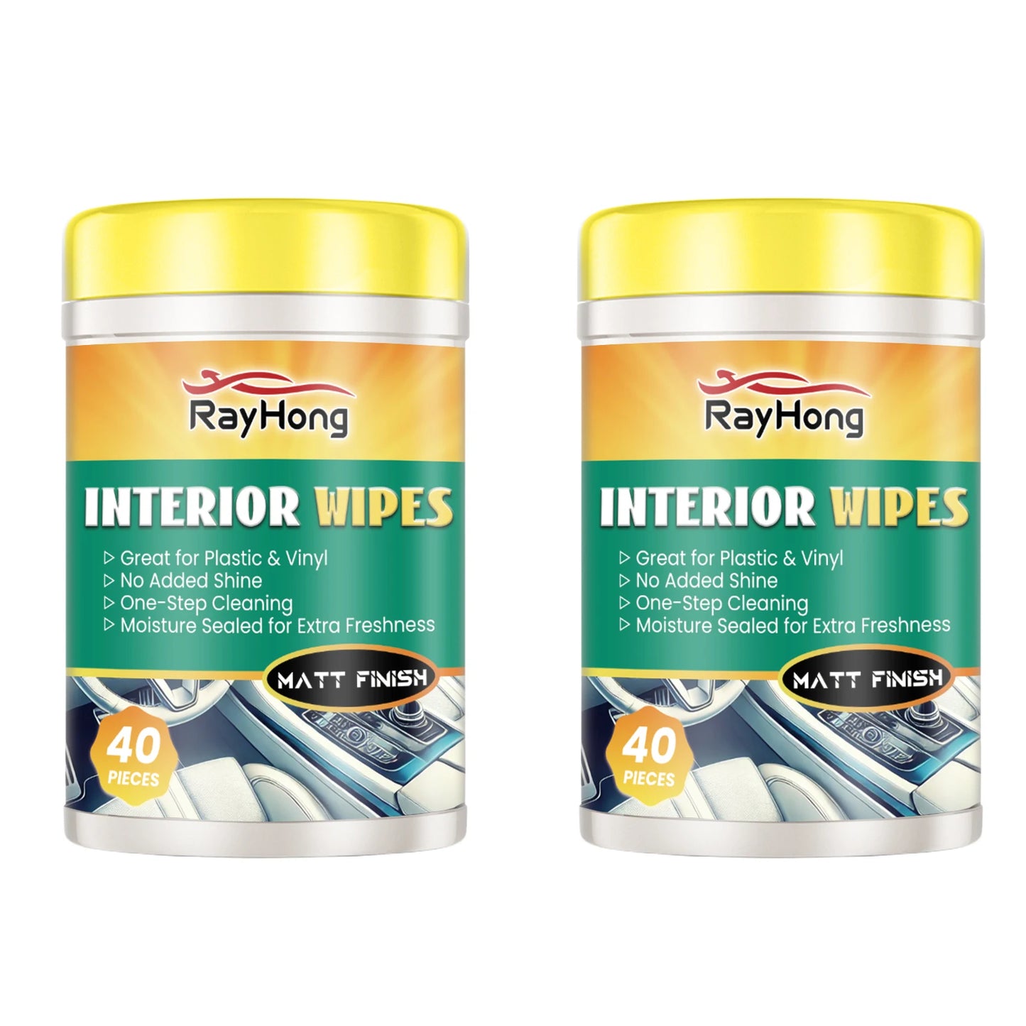 Car Interior Cleaning Wipes – Matt Finish, Oil & Stain Remover