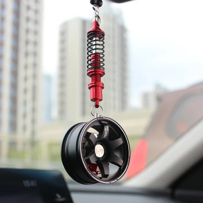 Car Wheel Rearview Pendant