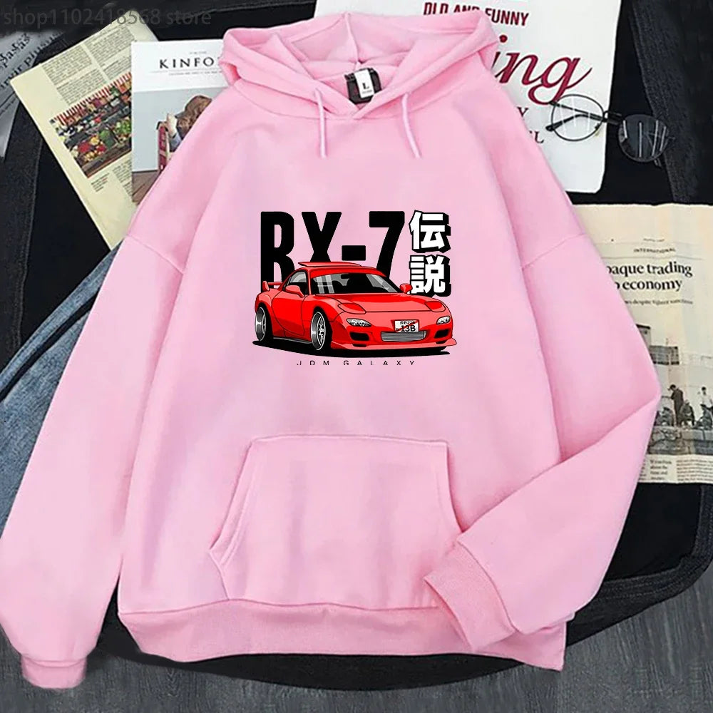 Car Culture Graphic Hoodie – Unisex Fleece Pullover