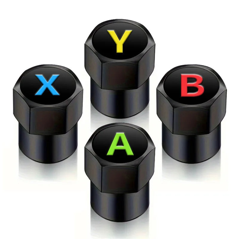 4PCS Car Game Button Valve Caps