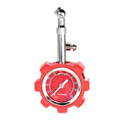 Analog Tire Pressure Gauge – High Accuracy Metal, 360° Rotatable Head